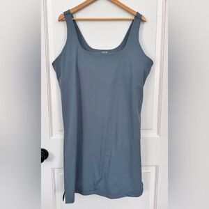 Old Navy active dress, size XXL PowerSoft Built in bra, hidden shorts dusty blue